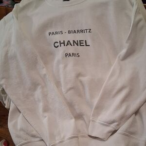CHANEL White Paris-Biarritz Sweatshirt